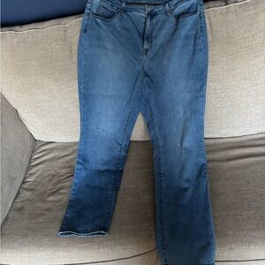 Talbots Women's Straight Leg Jeans in Deep Blue